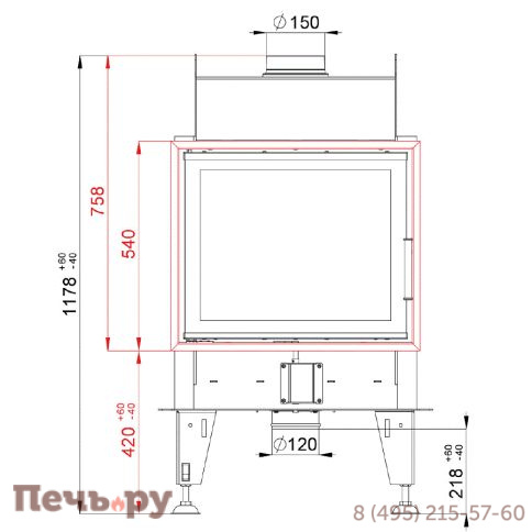 Каминная топка BeF Home Double 6 N Feel фото 3