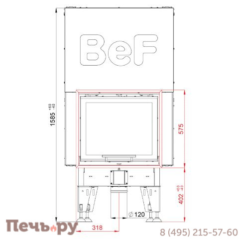 Каминная топка BeF Home Therm V 6 фото 3