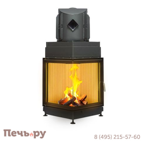 Каминная топка Brunner Eck-Kamin 57/52/52 без подъема (стекло - угловое) фото