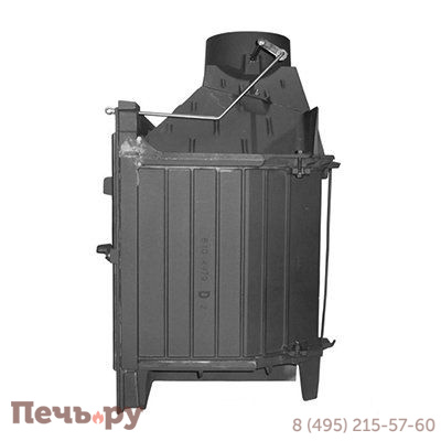 Каминная топка Diffusion В1/0.2, с двойным дожигом, с шибером фото 2