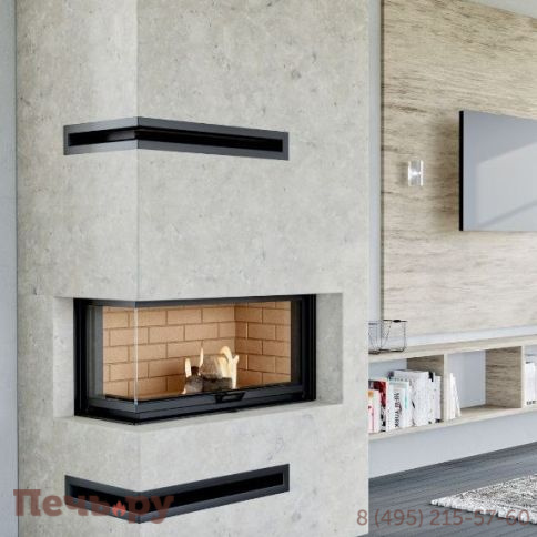 Каминная топка Echa Tech Font/800 18 кВт, угловое стекло фото 3