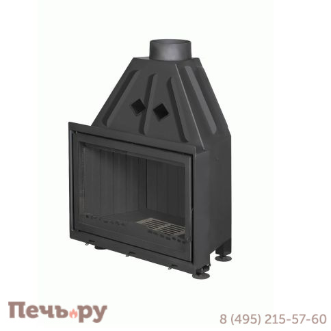 Каминная топка ЭкоКамин Альфа 800B с черным шамотом фото 6