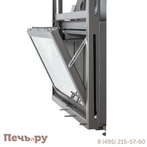 Каминная топка ЭкоКамин Альфа 800KB с контргрузом черный шамот фото 14