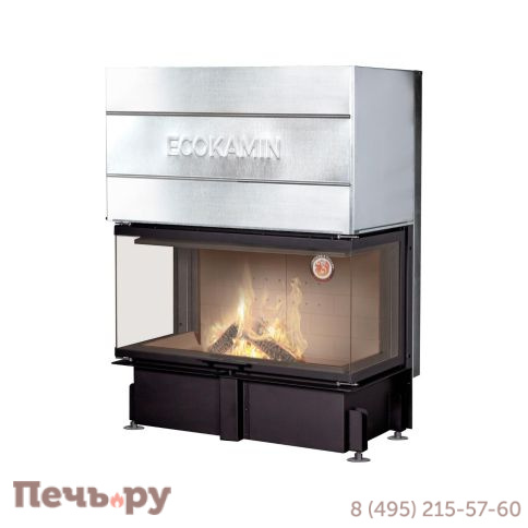 Каминная топка ЭкоКамин Дельта 1000K три стекла фото