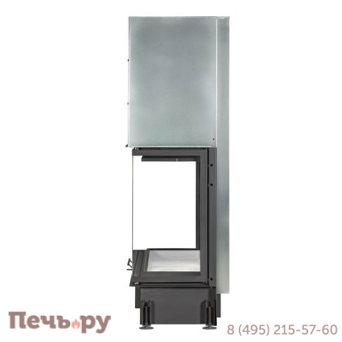 Каминная топка ЭкоКамин Дельта 1200х800х450 Р три стекла подовая фото 4