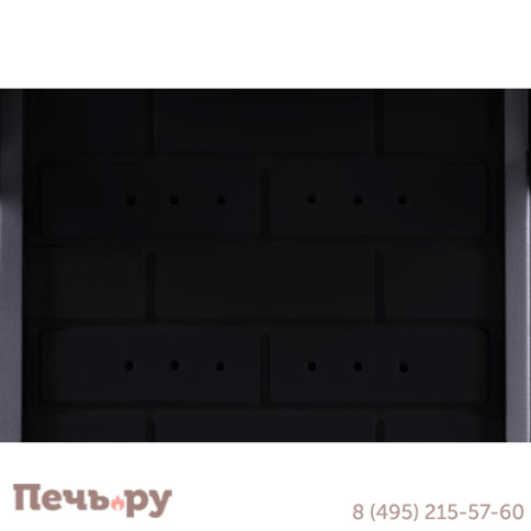 Каминная топка ЭкоКамин Дельта 700 PB три стекла подовое горение принтинг черный шамот фото 8