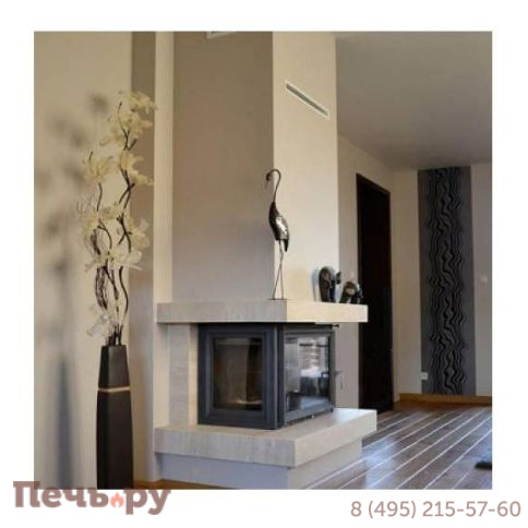 Каминная топка Kratki MAJA/PW/BL/12/W, стекло слева) фото 2