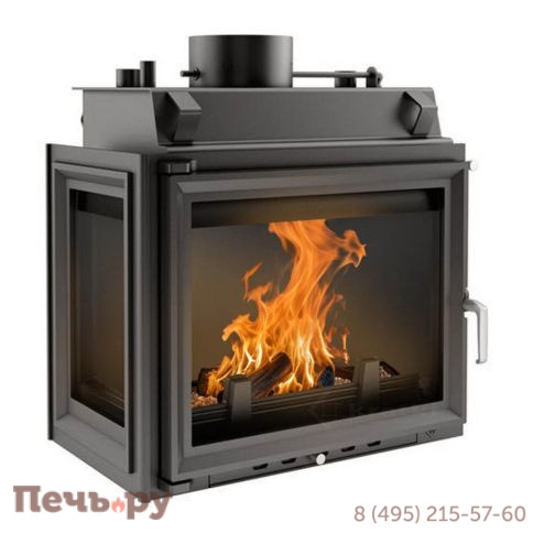 Каминная топка Kratki MAJA/PW/BL/12/W, стекло слева) фото