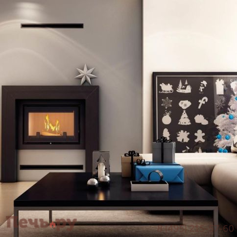 Каминная топка Kratki Oliwia/PW/17/W/Deco, змеевик фото 2