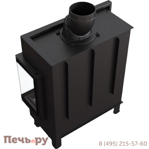 Каминная топка Kratki Pro Lucy/14/L/BS, Г-образное стекло слева фото 6