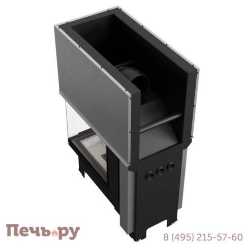 Каминная топка Kratki Pro NBU, П-образное стекло, гильотина фото 6