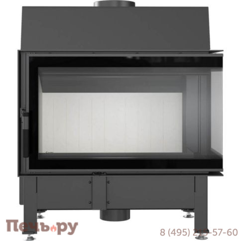 Каминная топка Kratki Zibi/P/BS/Deco (угловое  стекло справа) фото 2