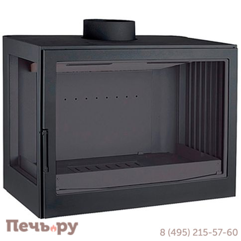 Каминная топка Liseo Castiron LCI 007 GFL Flat Top, стекло слева фото