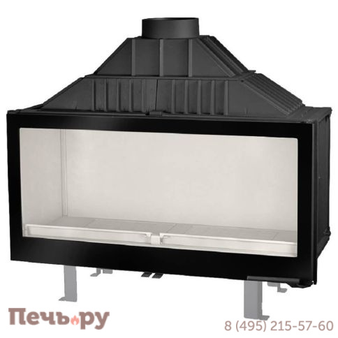 Каминная топка Liseo Castiron LCI 11 GF BG черное стекло (180мм) фото