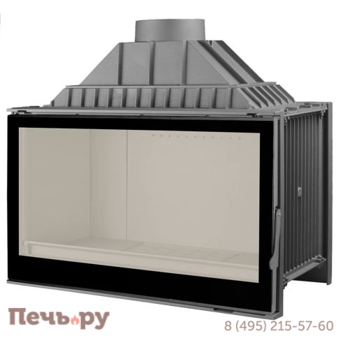 Каминная топка Liseo Castiron LCI 9 GF BG черное стекло фото