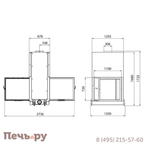 Каминная топка Stav DF 1100 фото 5