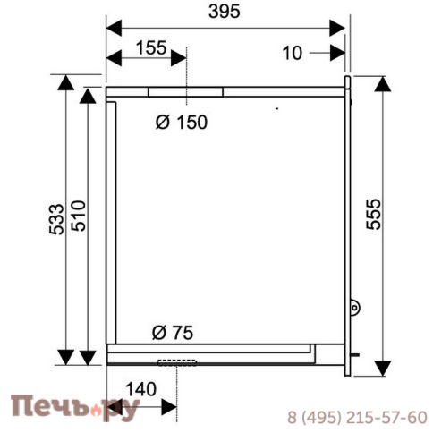 Каминная топка Supra Neo 55 G фото 3