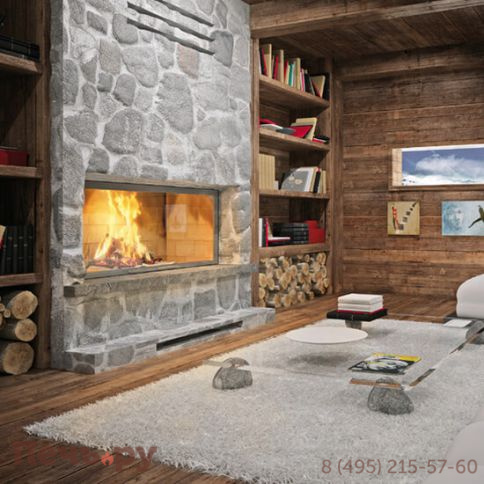 Каминная топка Totem Horizon 1000 Straight Back фото 3