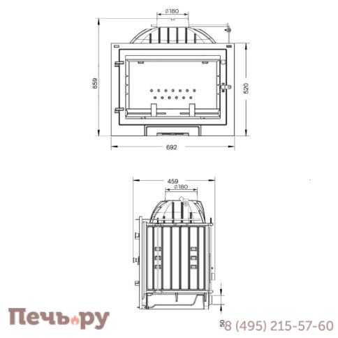 Каминная топка Везувий Everest D10 фото 2