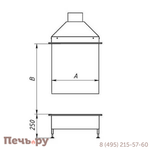 Каминная топка Virtu Style Space VO-C 8010080 фото 3