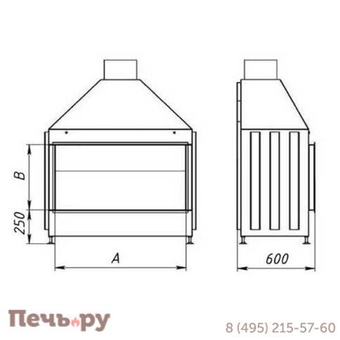 Каминная топка Virtu Style Space VS 10060 фото 6
