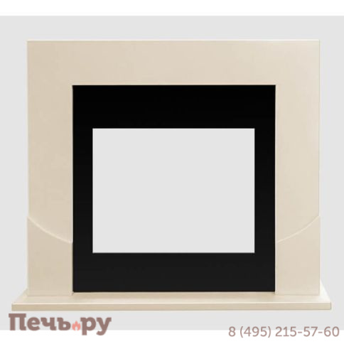 Каминный портал Lux Fire МДФ Ассен 1350 с биокамином  Фаер Бокс 1 - 33 (бежевый) фото 2