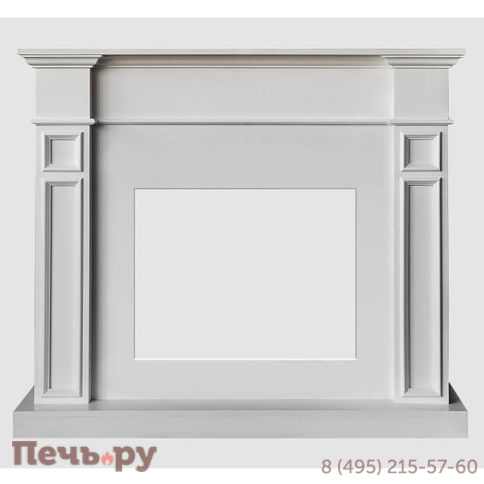 Каминный портал Lux Fire МДФ Бертино 1240 с биокамином  Фаер Бокс 2 - 30 (белый) фото 2