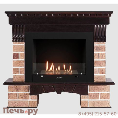 Каминный портал Lux Fire МДФ RS 1210 с биокамином Фаер Бокс 3-25.5 фото