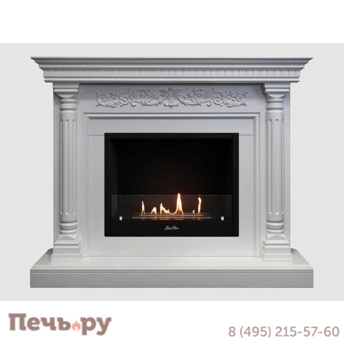 Каминный портал Lux Fire МДФ Сицилия 1350 с биокамином Фаер Бокс 1-33 фото