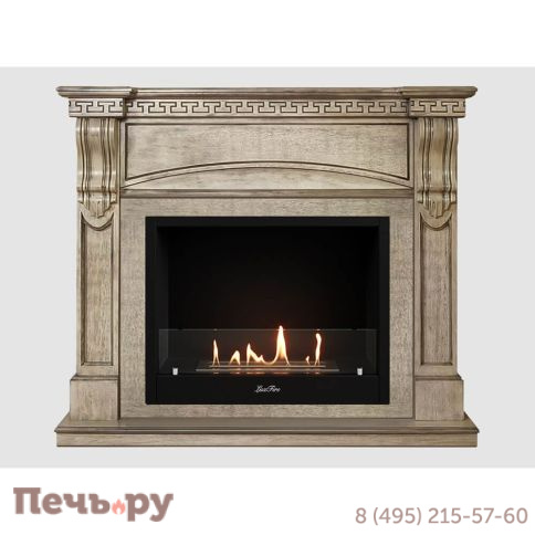Каминный портал МДФ Lux Fire Мюнхен 1250 с биокамином Фаер Бокс 1-33 фото