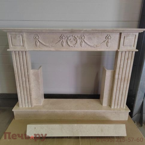 Каминный портал Вашингтон Crema Nova 800 Уцененный фото