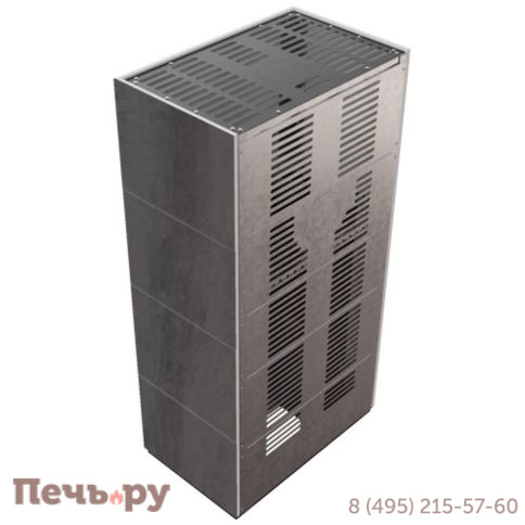 Каминокомплект Kratki Pro Floki в облицовке Naturali Pietra di Savoia Antrancite Bocciardata фото 7