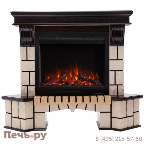 Каминокомплект RealFlame Stone Corner AO с очагом Saphir 25.5 фото