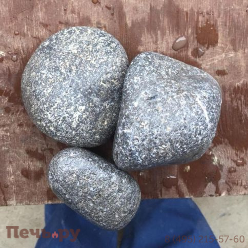 Камни для бани Bas Хромит шлифованный (ведро 10 кг) фото