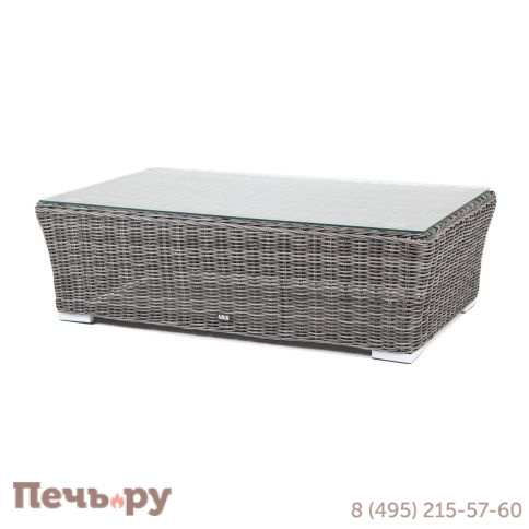 Капучино 4SiS журнальный столик из искусственного ротанга, цвет графит фото 7