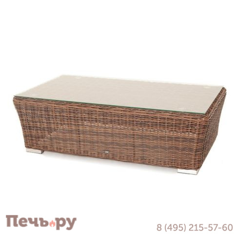 Капучино 4SiS журнальный столик из искусственного ротанга, цвет коричневый фото