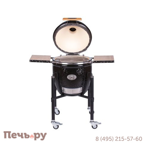 Керамический гриль Monolith Classic Pro Series 2.0 Black с боковыми столиками и подставкой фото 6