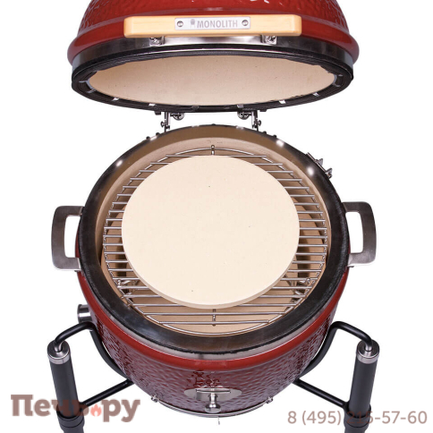 Керамический гриль Monolith Junior Red Pro 2.0 на ножках фото 13