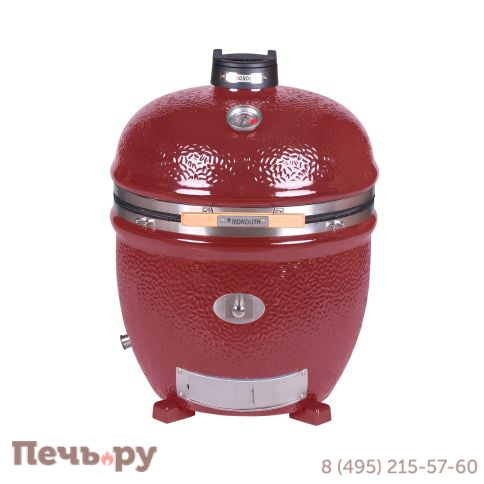 Керамический гриль Monolith Lechef Pro 2.0 Red без боковых столиков и подставки фото