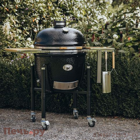 Керамический гриль Monolith Lechef Pro Series 2.0 Black с боковыми столиками и подставкой фото 9