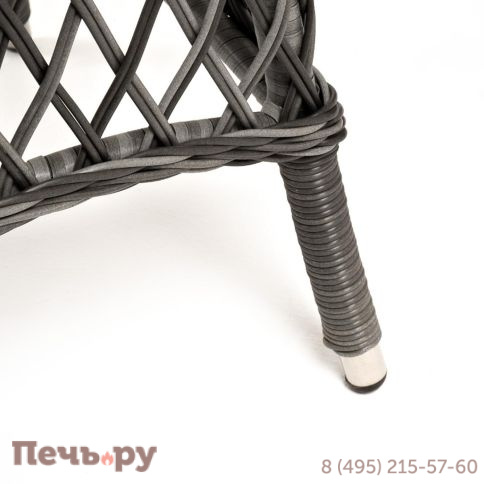 Кофейный комплект 4SiS Алиса из искусственного ротанга, цвет графит фото 6