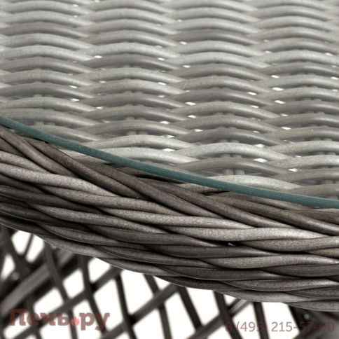 Кофейный комплект 4SiS Алиса из искусственного ротанга, цвет графит фото 7