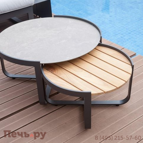 Комплект Brafritid Boden антрацит, алюминий/тик фото 5