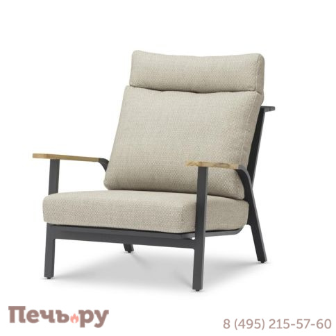 Комплект Brafritid Malmo, антрацит/светло-серый, алюминий/тик фото 2