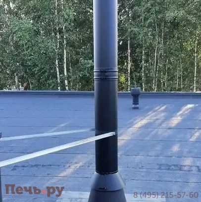 Комплект дымохода Schiedel Permeter, нержсталь, черный, проход через крышу, верхний выход фото 43