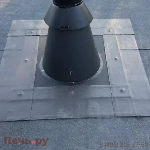 Комплект дымохода Schiedel Permeter, нержсталь, черный, проход через крышу, верхний выход фото 46
