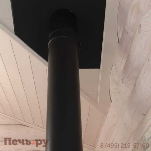 Комплект дымохода Schiedel Permeter, нержсталь, черный, проход через крышу, верхний выход фото 51