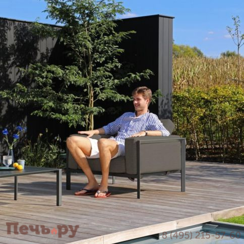 Комплект лаунж мебели Brafritid Stockholm серый, алюминий фото 2