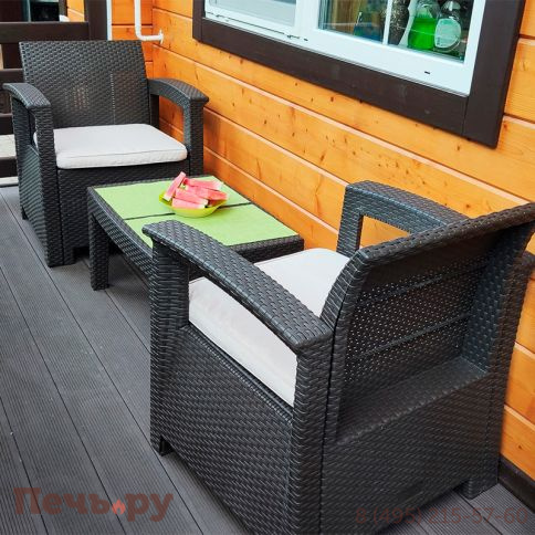 Комплект мебели Gardeck B:Rattan Comfort 3, венге фото 15