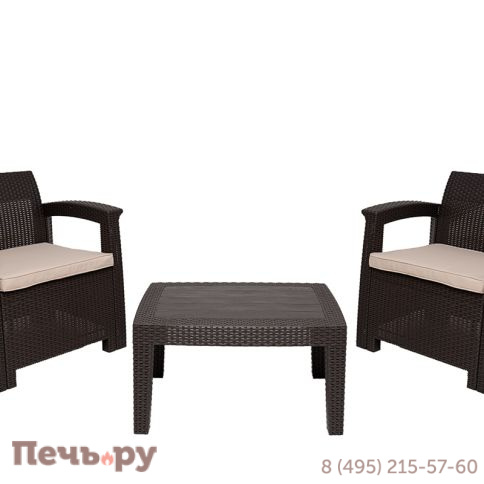 Комплект мебели Gardeck B:Rattan Comfort 3, венге фото